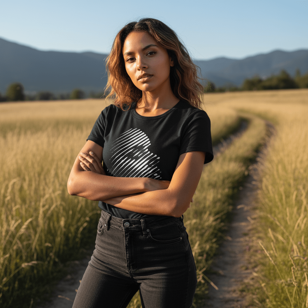 AI-generated apparel look on model option 2